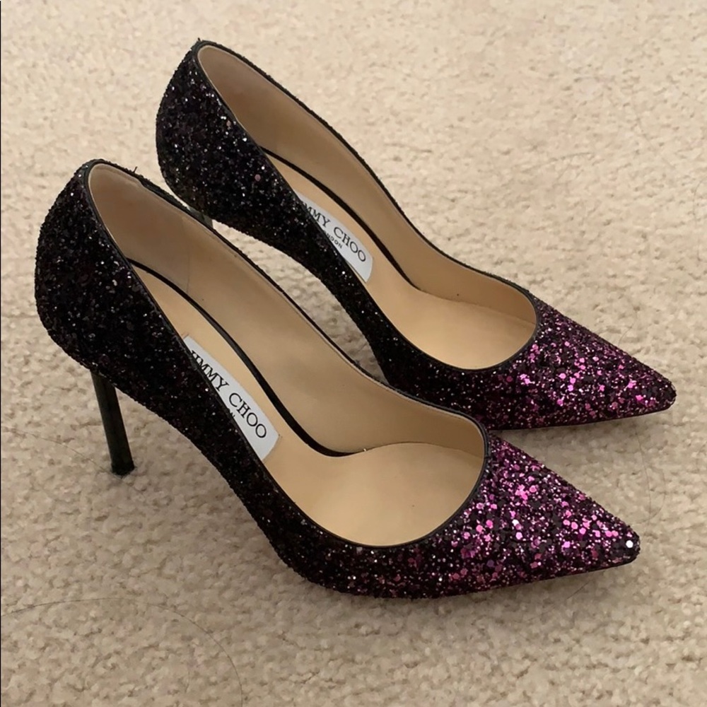 Jimmy Choo 10 cm glitter romy